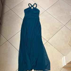 Morgan & Co. Teal Maxi Dress